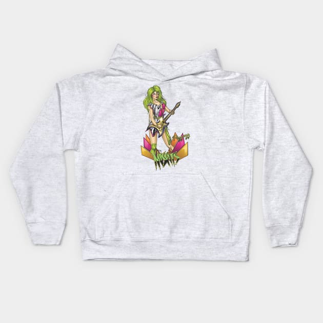 Pizzazz Kids Hoodie by AV Art Studio